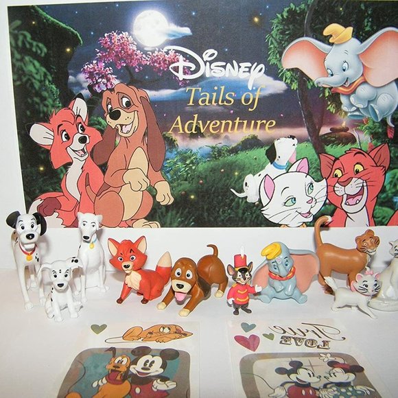 Disney Animal Friends Figure Set including Dumbo, Fox and Hound, and More! - Picture 2 of 7
